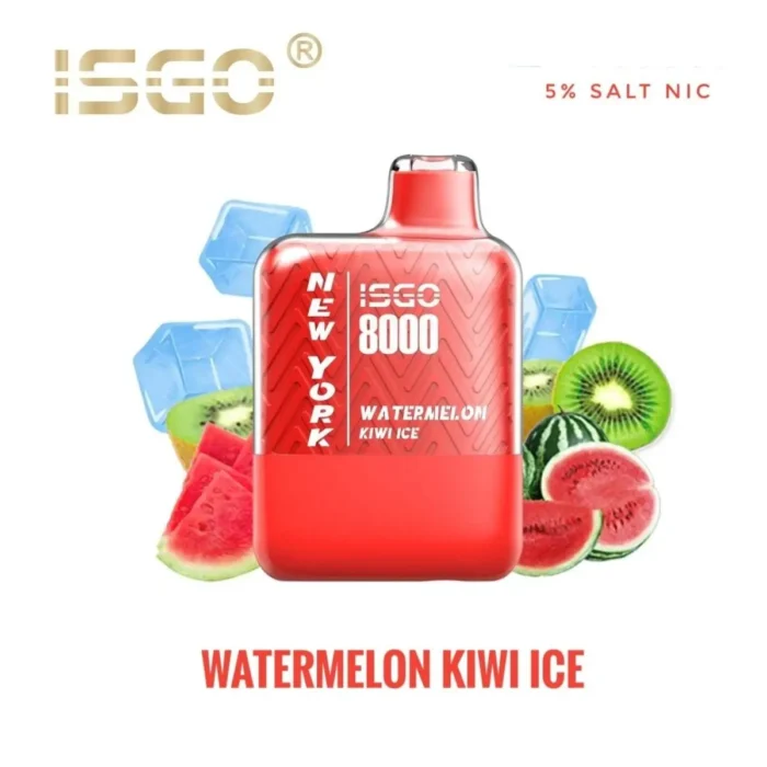 Isgo york 8000 puffs Watermelon Kiwi Ice