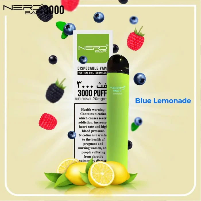Nerd Bar 3000 Puffs Blue Lemonade