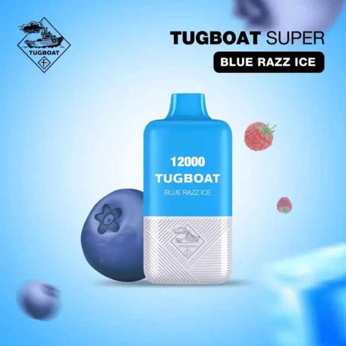 Tugboat Super 12000 Puffs Blue Razz Ice