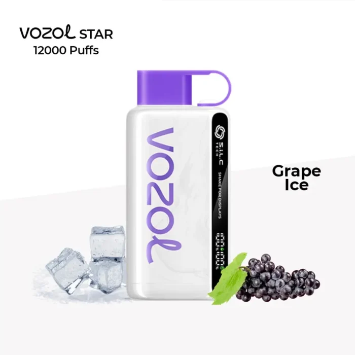 Vozol Star 12000 Puffs Disposable Kit Grape Ice