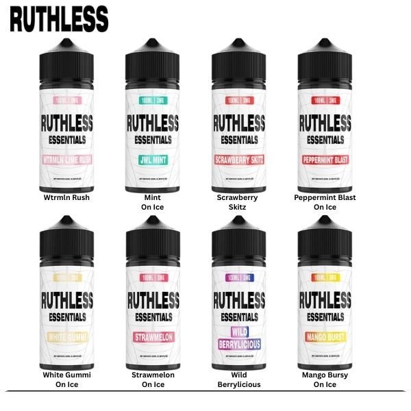 Ruthless Essentials 100ml Vape E-Liquid Ruthless Essentials 100ml Vape E-Liquid